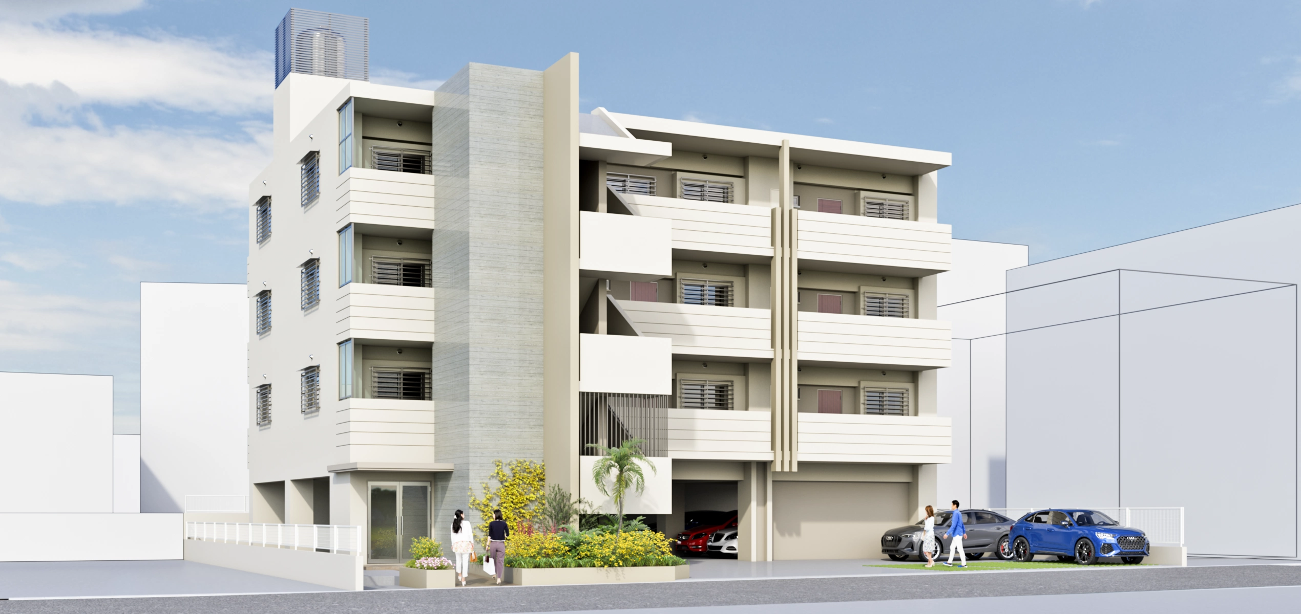 那覇市 共同住宅 外観パース